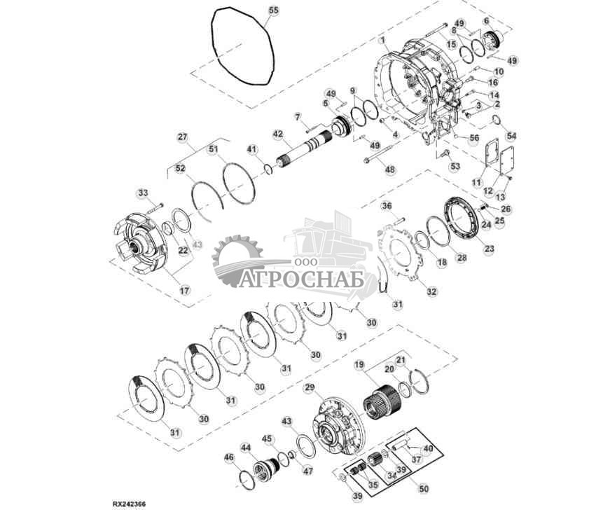 ТЯГОВАЯ МУФТА  КОРПУС ПЛАНЕТАРНОГО ТОРМОЗА 